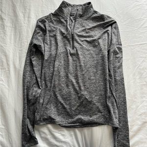 Nike XS gray quarter zip running jacket